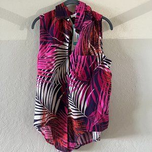 Stitch Fix Beach Lunch Lounge Nesper Tie Front blouse NWT sz M